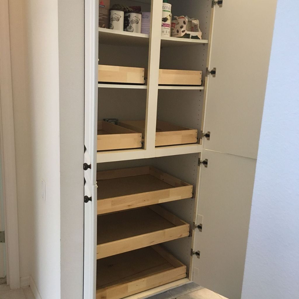 Pantry style slide outs